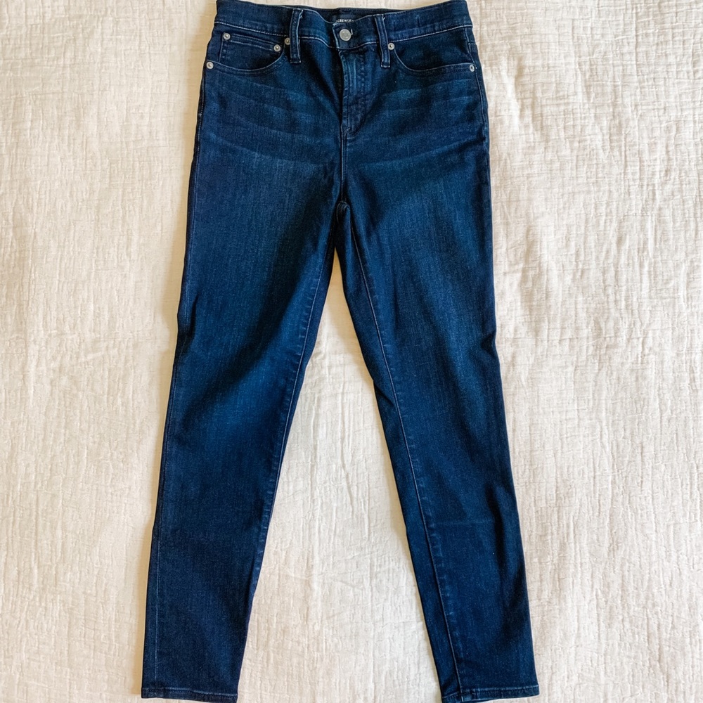 J. Crew 10” High-Rise Toothpick Jeans
